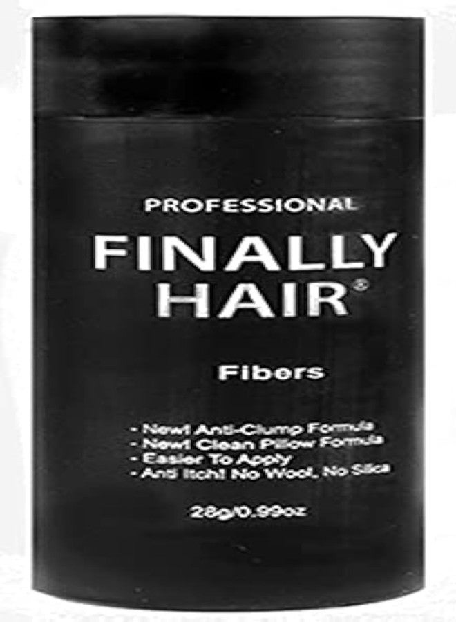 Finally Hair Hair Building Fibers Medium Salt & Pepper Hair Loss Concealer Fiber 28 Gram .99oz Refillable Bottle by Finally Hair (dark chocolate brown with white/grey highlights)) - Image 1